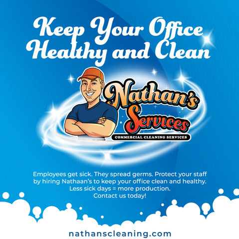 Nathan's Cleaning Services social media campaign layout and design showcasing professional cleaning solutions