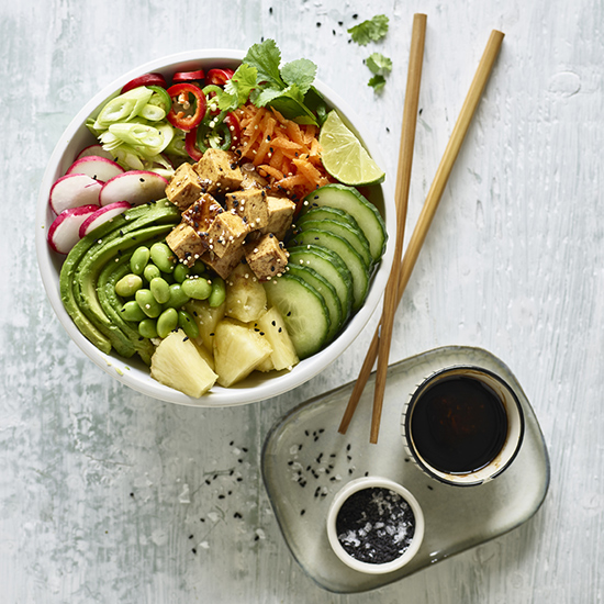 Arranged Food and Objects