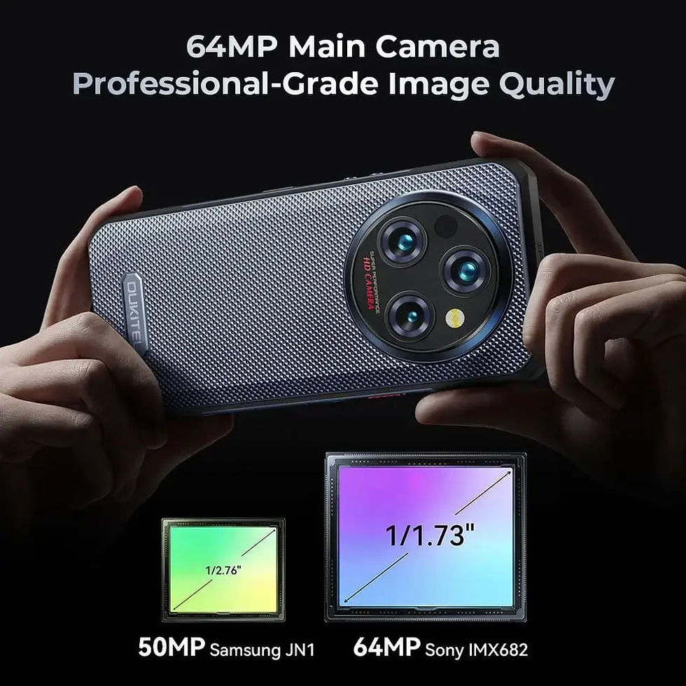 Thumbnail: Oukitel WP35 5G Military Grade AI Camera Android 14 Big Power Smart Mobile Phone