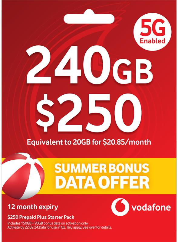 Vodafone 12 Months data bundle 