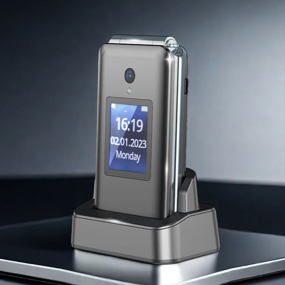 Thumbnail: Teenagers 4G Budget NO Internet Access Flip Toughnut  Mobile Phone 