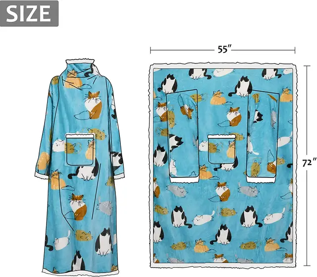 Thumbnail: Charlotte Pass Winter Comfort Sleeved Wearable Blanket 