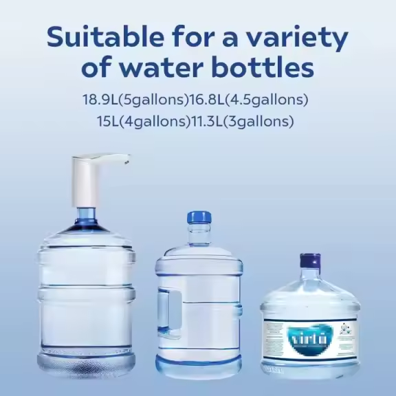 Thumbnail: Premium Silent Rechargeable Portable Water Bottle Dispenser Pump 