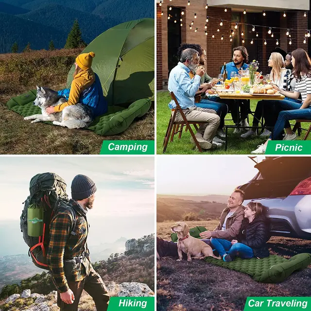 Thumbnail: Indoor, Outdoor Self Inflating Sleeping Mat 