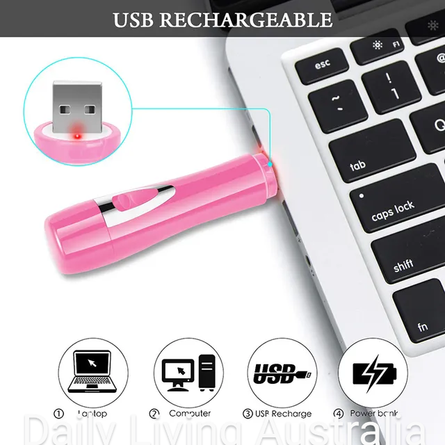 Thumbnail: 4in1 Women Cordless  USB Rechargeable Full Body Hair Remover, Shaver And Trimmer