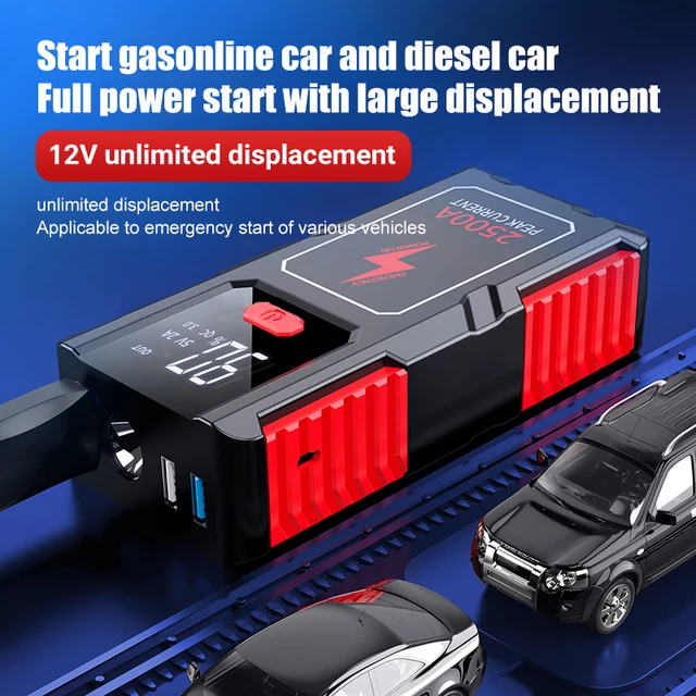 Thumbnail: 2in1 Petrol Diesel Cars, Trucks,  Machines Jump Starter And Fast FAST Mobile Pho