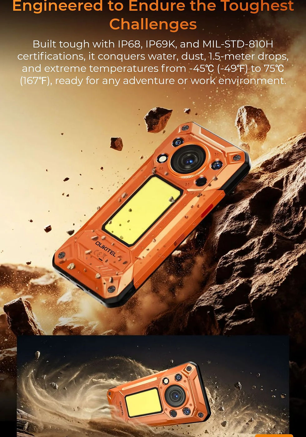Thumbnail: Oukitel WP500 Ultra 5G Thermal Imaging Privacy Kill Switch Toughnut Smart Phone 