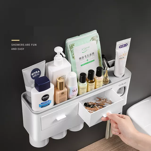 Thumbnail: Toothbrush holder/Toothpaste Dispenser 