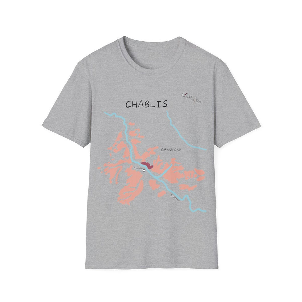 Thumbnail: Chablis Wine Map T-Shirt