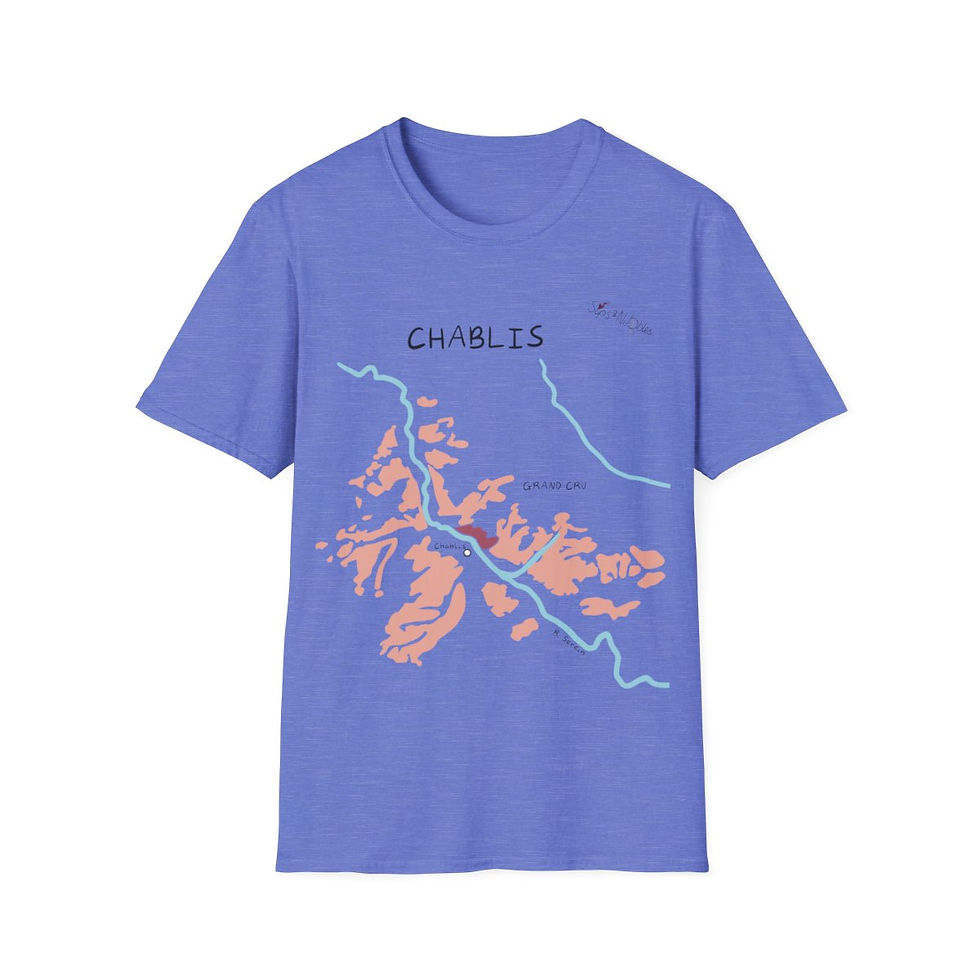 Thumbnail: Chablis Wine Map T-Shirt