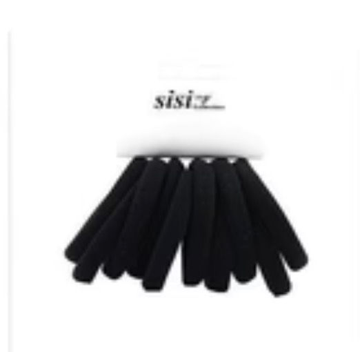 Sisi NY Medium Soft Black Stretchy Hair Tie
