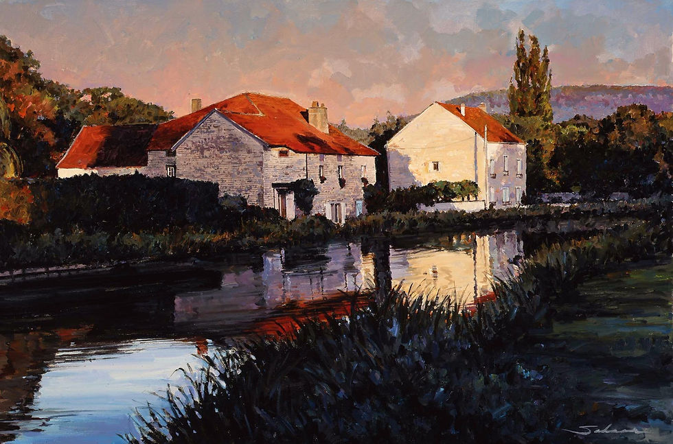 Canal de Bourgogne Reflections by Robert Schaar