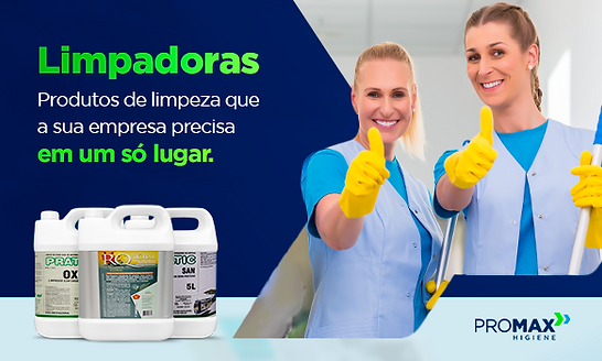 Produtos de limpeza para limpadoras