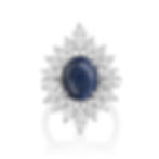 Sapphire and Marquise shape Diamond