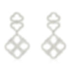 Lace Diamonds Big Drop Earrings