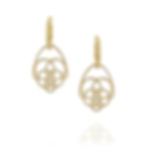 Diamonds Hamsa Drop Earrings