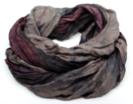 collier-foulard "twin" en soie