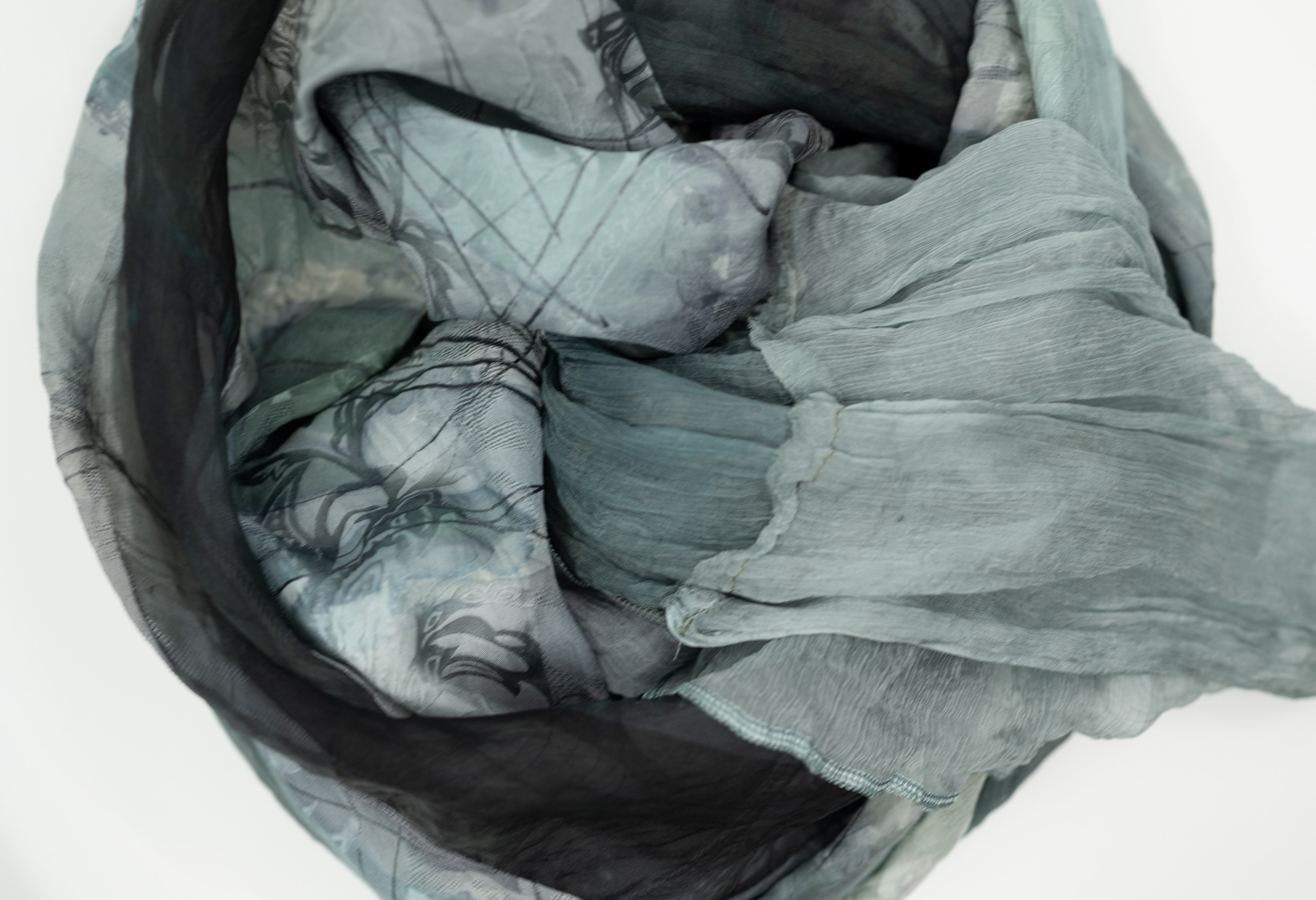 Châle de soie avec mousseline de soie