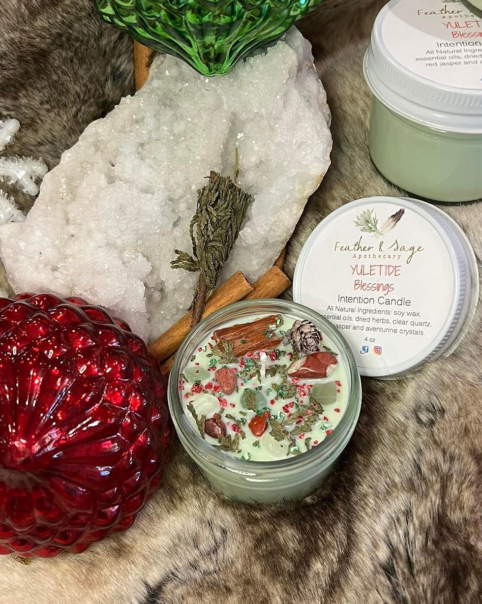 Yuletide Blessings Intention Candle