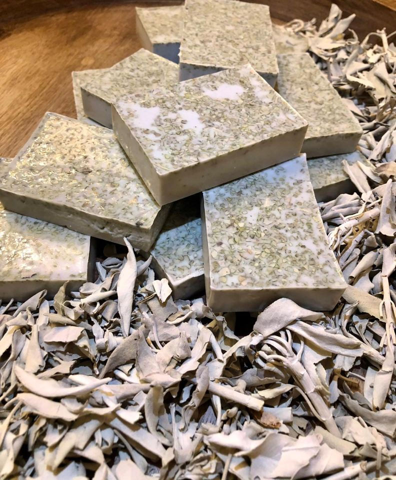 Thumbnail: White Sage Cleansing Soap - Shea Butter