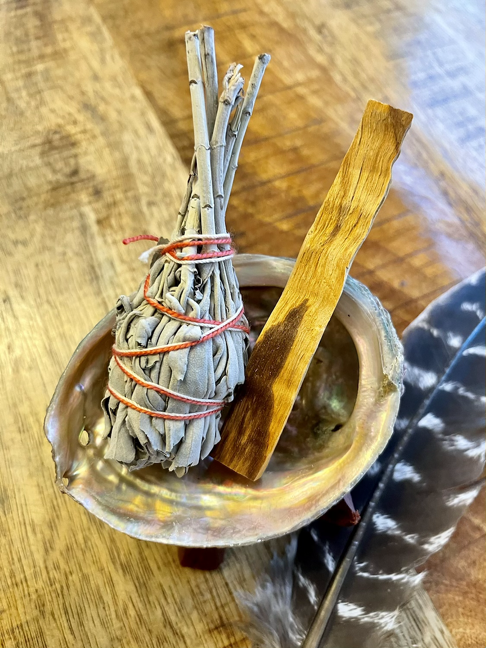 Thumbnail: White Sage & Palo Santo Cleansing Kit - Small 