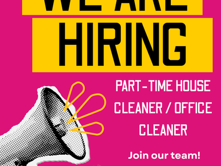 We're Hiring! Join the Save Your Achy Bones Cleaning Team