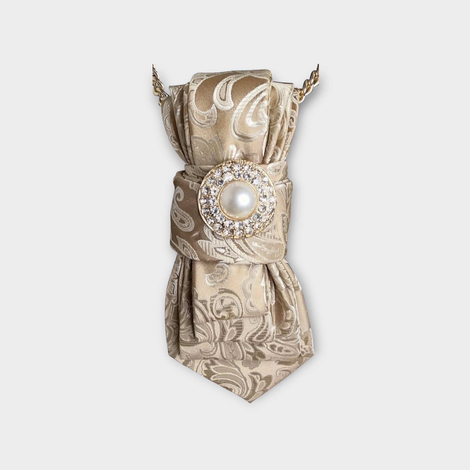 Posh Paisley Gold, Camel Tie