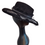 Thumbnail: Black Fedora Suede Hat -Right Side Embellishment