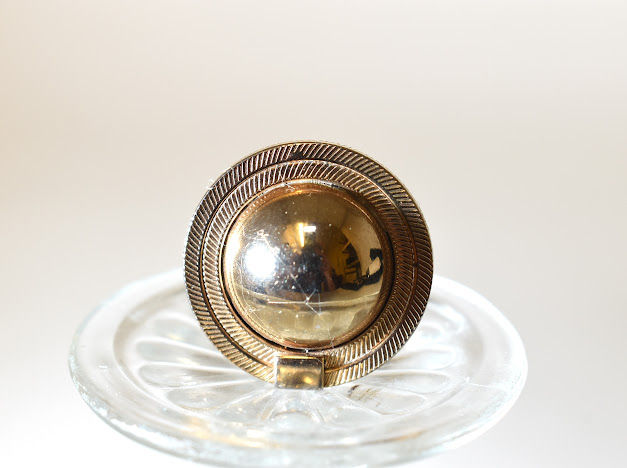 Gold Ball Ring by Vintage Fusion
