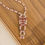 Thumbnail: Pink 3 Drop Necklace by Vintage Fusion Jewelry