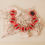 Thumbnail: Red and Gold Flower Choker by Vintage Fusion Jewelry