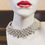 Thumbnail: Pearl and Rhinestone Dangle Necklace by Vintage Fusion Jewelry