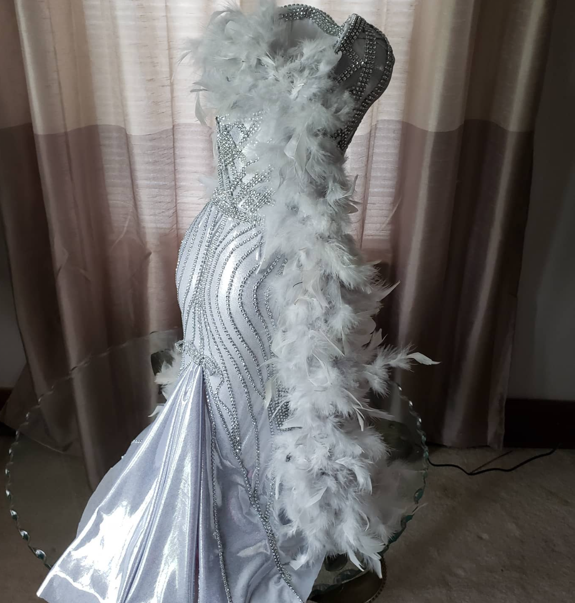 Custom Prom Dress w/Applique
