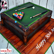 Pool Table Cake