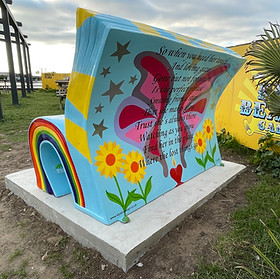 Memorial Bench Special Commission Installation Zoe Ball Norman Cook Fatboy Slim
