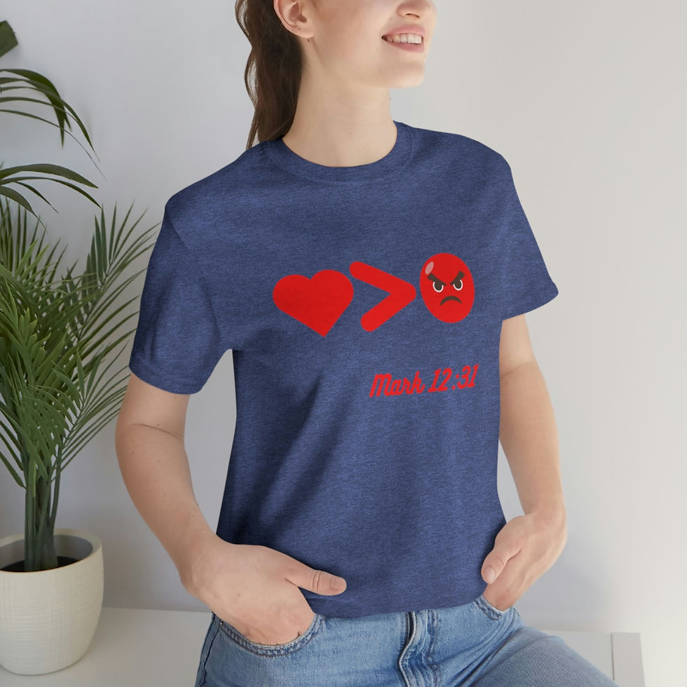 Thumbnail: Love is Greater than Hate Unisex Jersey Short Sleeve Tee
