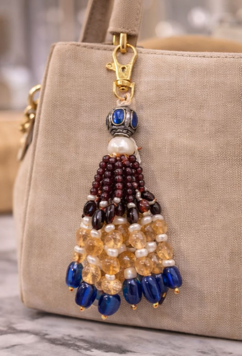 Thumbnail: Natural Garnet, Citrine Quartz, Ruby, Emerald, Kyanite with freshwater Pearls