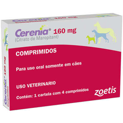Antiemético Zoetis Cerenia de 4 Comprimidos 160 mg