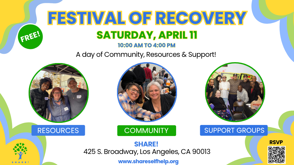 FESTIVAL OF RECOVERY - Registration is now closed. 
