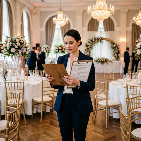 Consultant evaluating an event venue before making an investment decision.