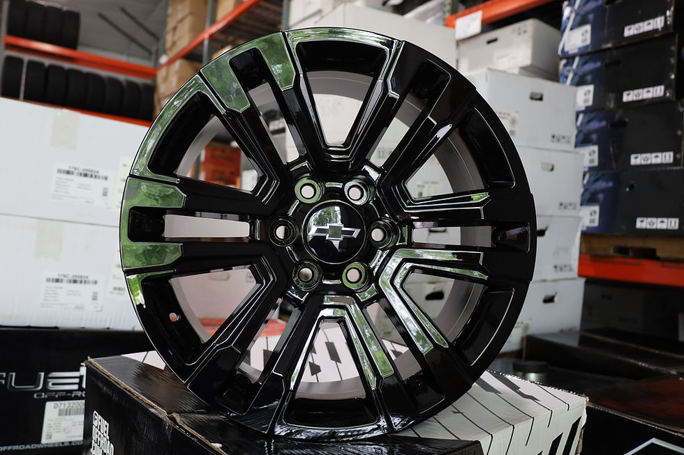 Thumbnail: 20'' Gloss Black High Country Wheels & Center Caps Set Of 4
