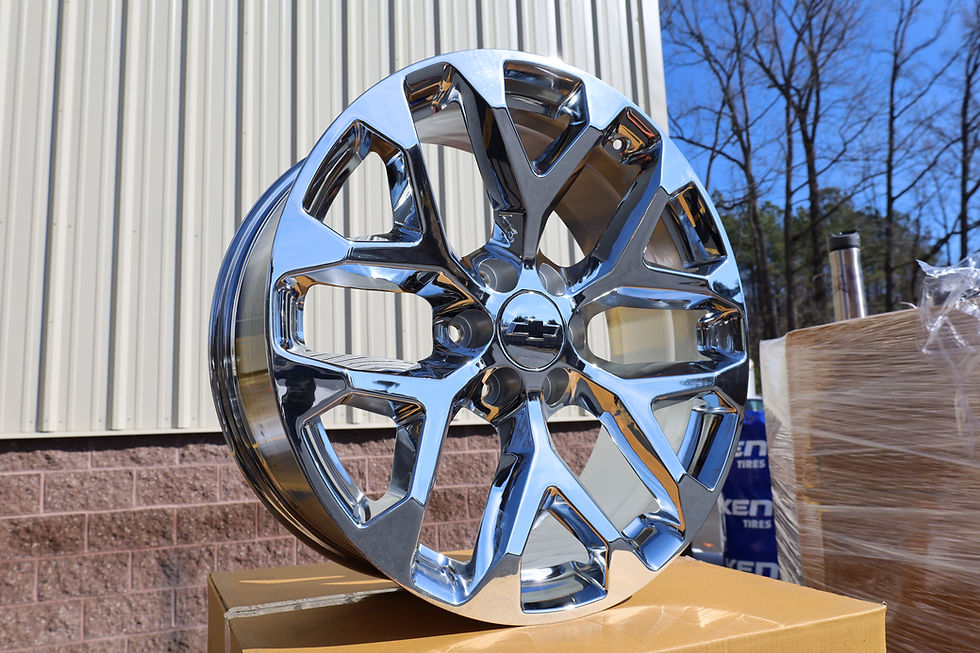 Thumbnail: 22'' Chrome Snowflake Wheels 6x5.5 - Denali - Escalade - Tahoe