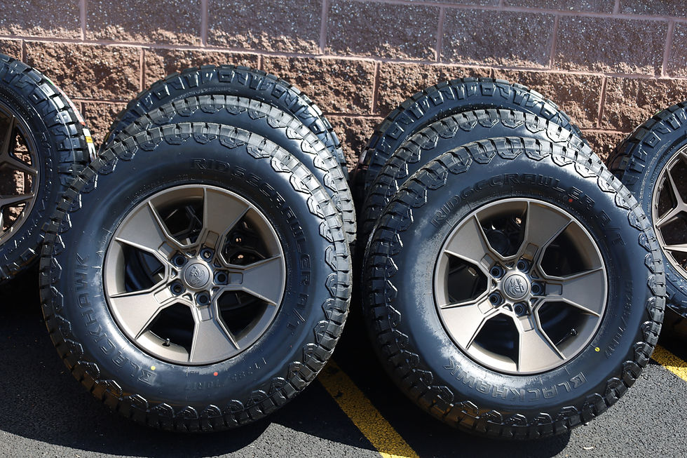 Thumbnail: Set 17'' Bronze Jeep Wrangler/Gladiator 5x127 Wheels On All Terrain's
