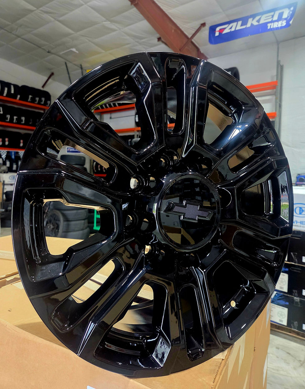 Thumbnail: 20'' Gloss Black Denali High Country LTZ 8x180 Wheels