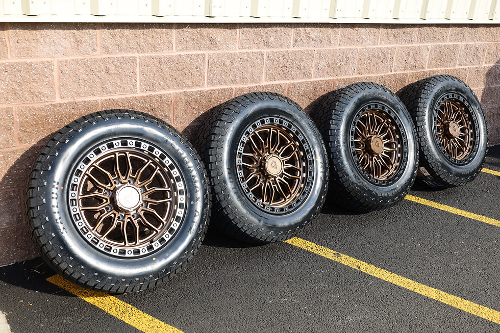 Thumbnail: 8x180 Smoked Bronze Wheels/Tires Chevy/GMC 2500 HD Duramax Trailboss AT4