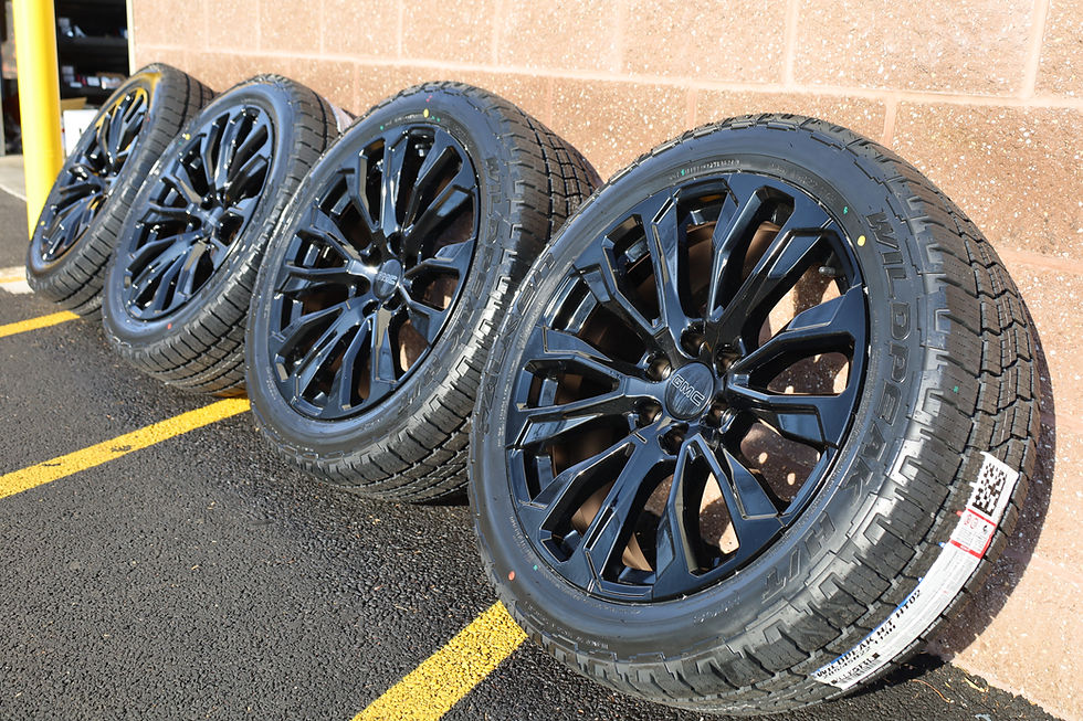 Thumbnail: 22'' Gloss Black Denali Wheels/Tires 285/45/22 - Falken Wildpeak HT02 Tires
