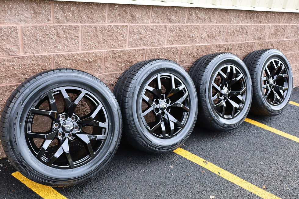 Thumbnail: 20'' Gloss Black Snowflakes 6 Lug Tahoe Suburban Denali