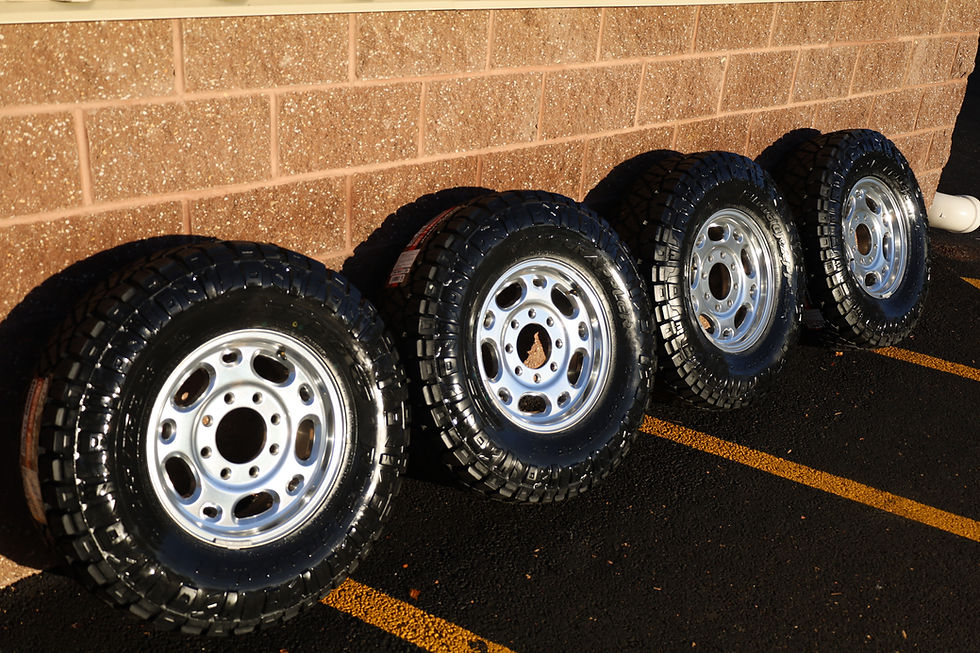 Thumbnail: Factory 16'' HD 8x6.5 Chevy GMC 2500 Duramax HD Wheels/E Rated Tires