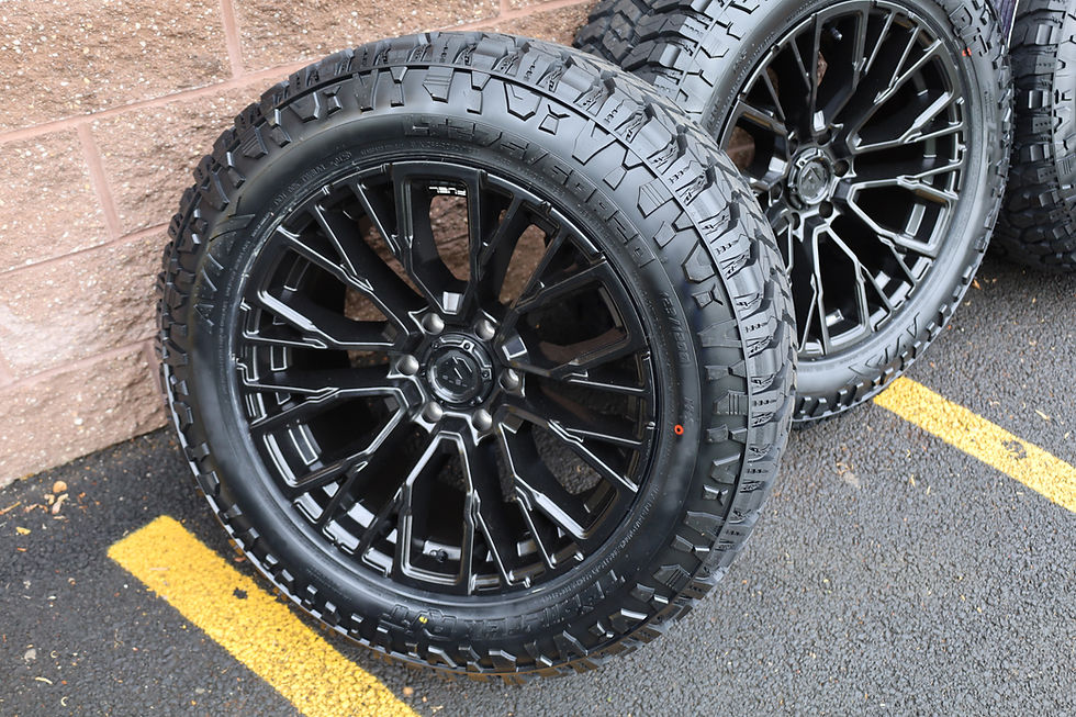 Thumbnail: 20'' Black Fuel Sigma  20x9 Wheels On Avix Trailtek R/T's
