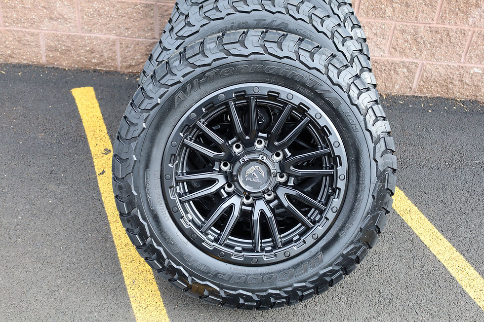 Thumbnail: 20'' Fuel Rebel Matte Black 8x180 Chevy/GMC 2500 HD Duramax On BFG KO3s